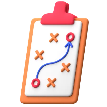 Strategieplan  3D Icon