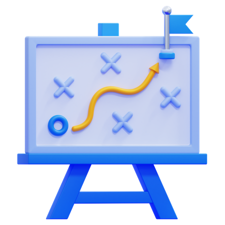 Strategische Planung  3D Icon