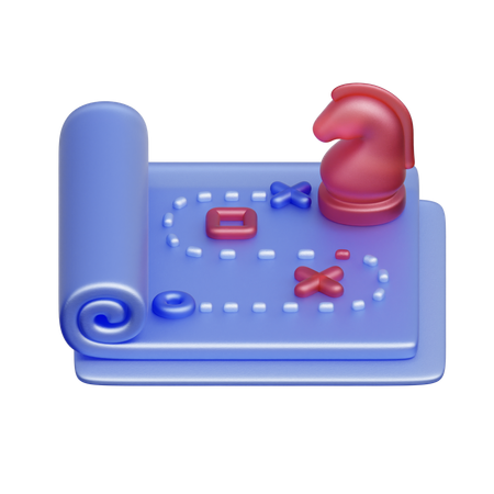 Strategischer Geschäftsplan  3D Icon