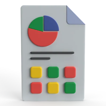 Strategischer Plan  3D Icon