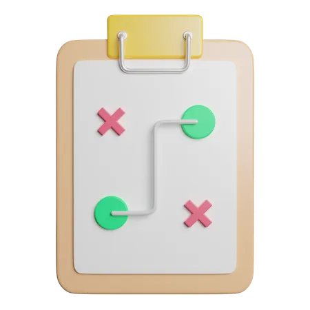 Strategy Plan Management 3D Icon