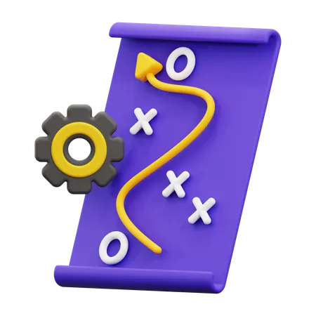 3 D Strategy Icon 3D Icon