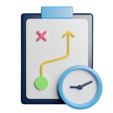 Strategy Plan Management 3D Icon