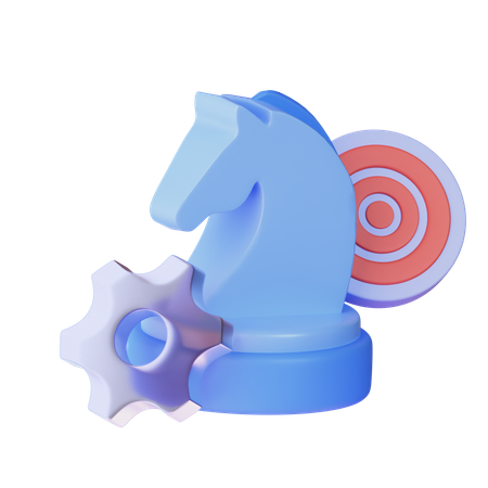 戦略  3D Icon