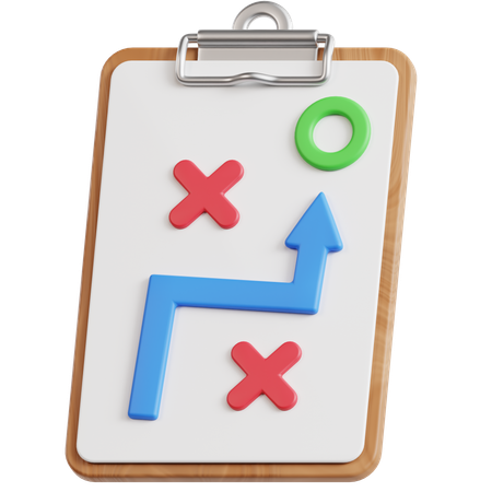 전략  3D Icon