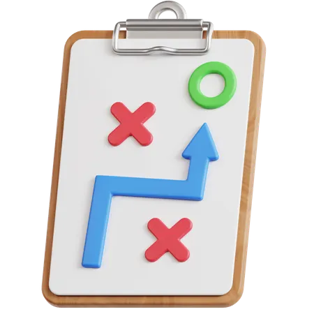 전략  3D Icon