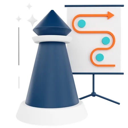 Strategy  3D Icon