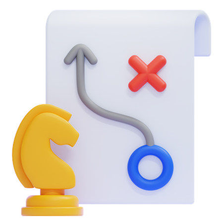 Strategy  3D Icon