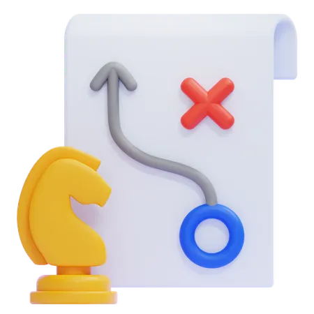 Strategy  3D Icon