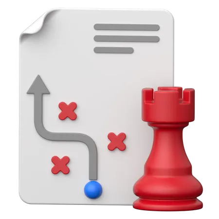 Strategy  3D Icon