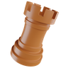 3d chess piece logo