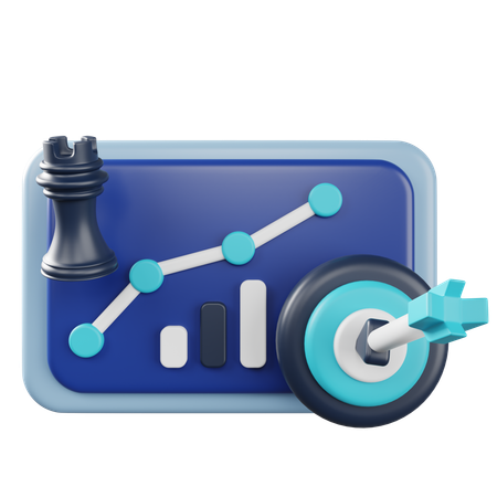 Strategy And Target  3D Icon