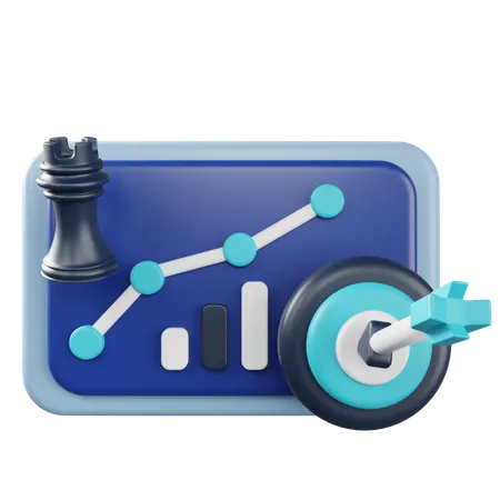 Strategy And Target  3D Icon