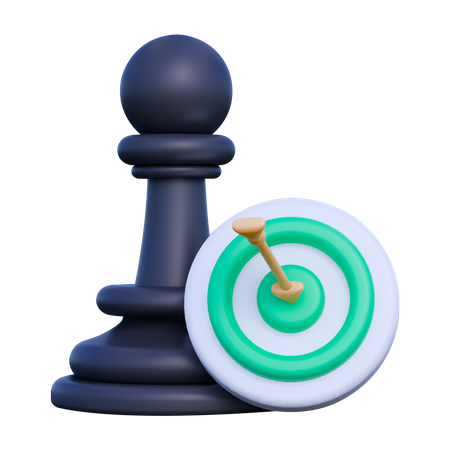 Strategy And Target 3D Icon