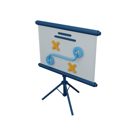 Strategy board  3D Icon