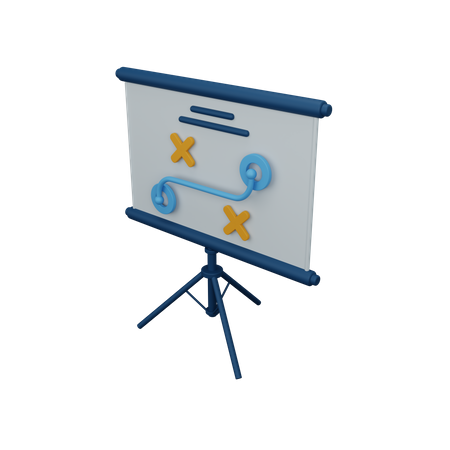 Strategy board 3D Icon