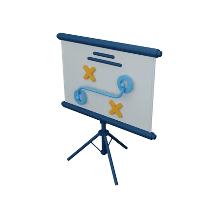 Strategy board  3D Icon