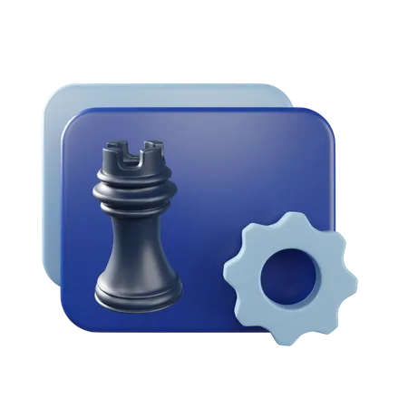 Strategy Framework  3D Icon