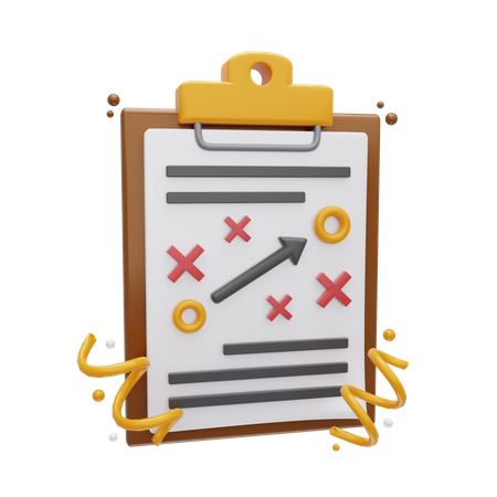 Strategy Report  3D Icon
