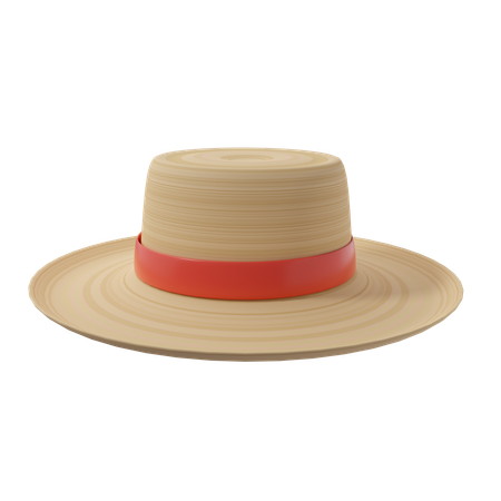 Straw Hat  3D Icon