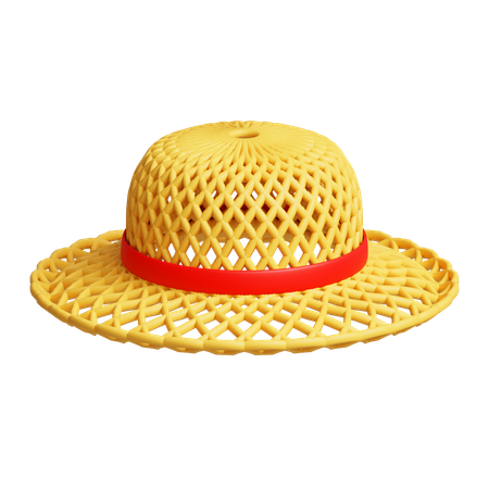 Straw hat  3D Icon