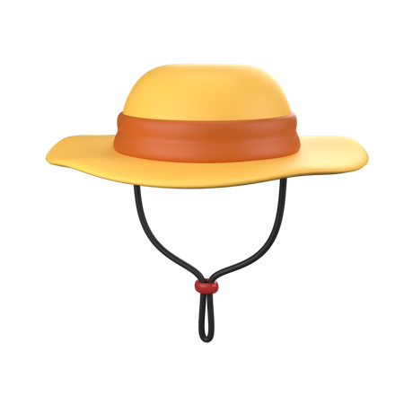 Straw Hat  3D Icon