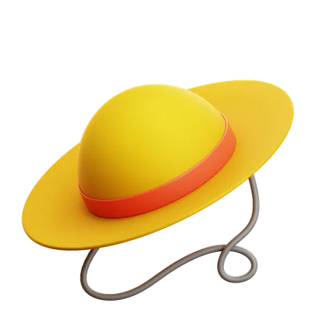 Straw Hat  3D Icon