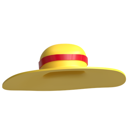 Straw Hat  3D Icon