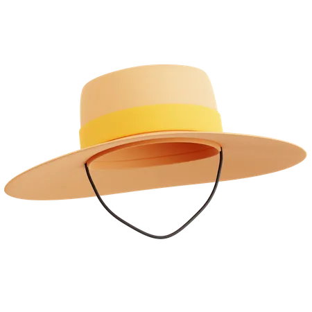 麦わら帽子  3D Icon