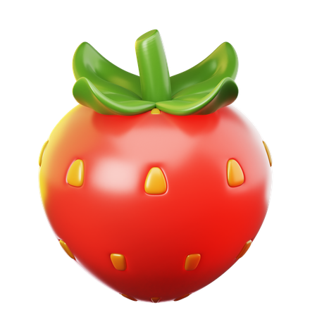 Strawberries  3D Icon