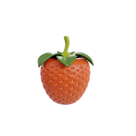 Strawberry  3D Illustration