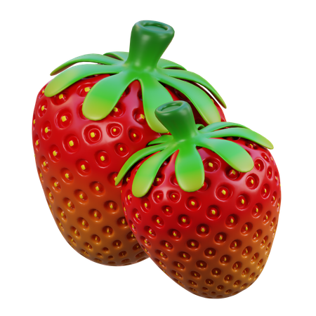 Strawberry  3D Icon