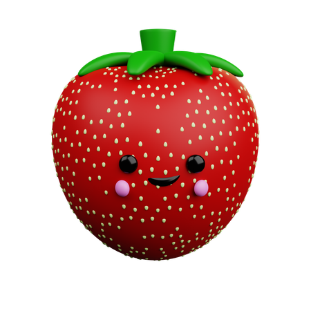 Strawberry  3D Icon