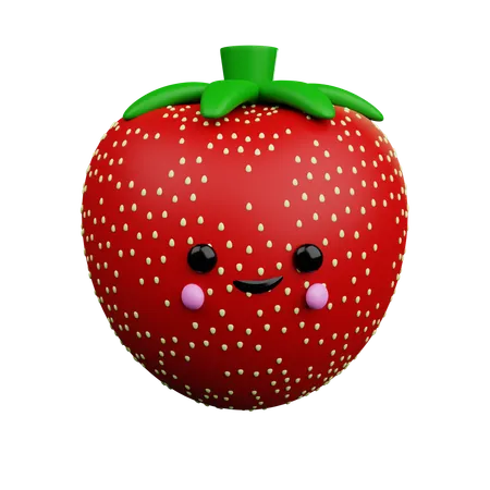 Strawberry  3D Icon