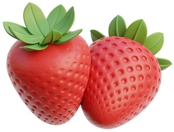 Strawberry  3D Icon