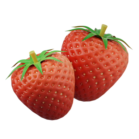 Strawberry 3d icon  3D Icon