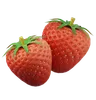 strawberry 3d icon