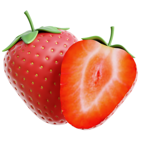 Strawberry  3D Icon