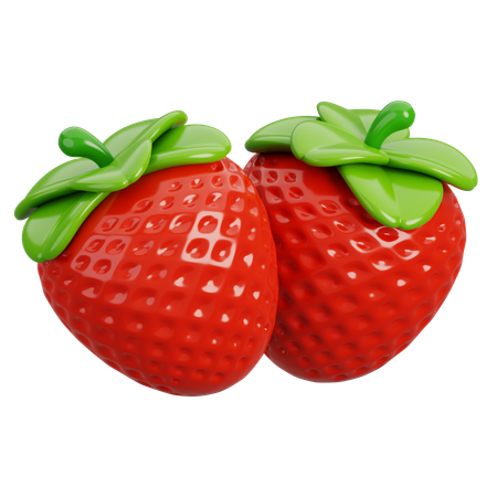 Strawberry  3D Icon