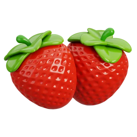 Strawberry  3D Icon