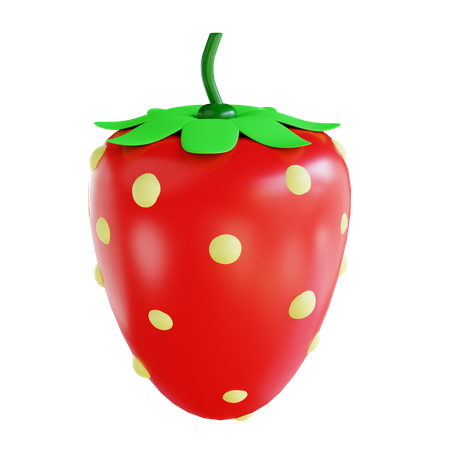 Strawberry  3D Icon