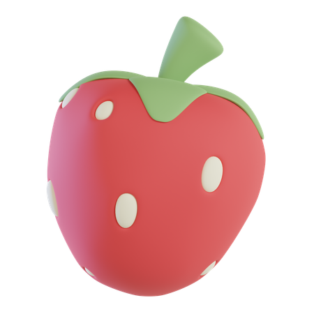 Strawberry  3D Icon