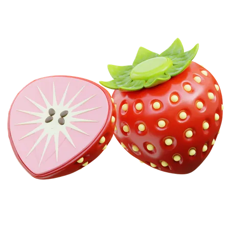 Strawberry  3D Icon