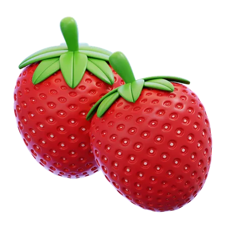 Strawberry  3D Icon