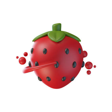 Strawberry  3D Icon