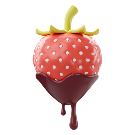 Strawberry  3D Icon