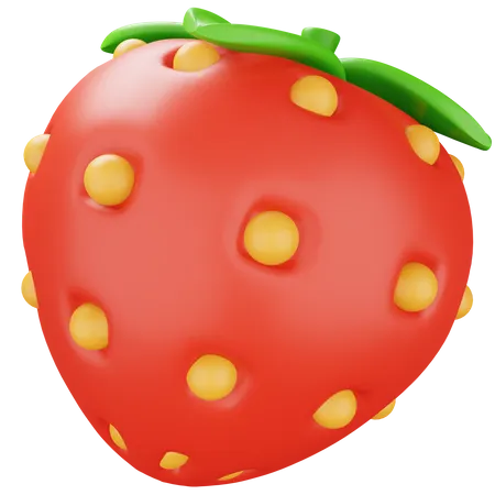 Strawberry  3D Icon