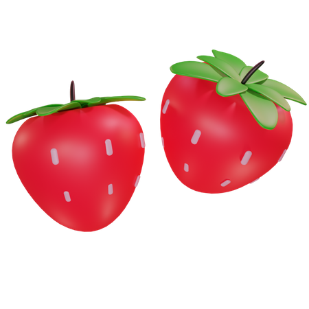 Strawberry  3D Icon