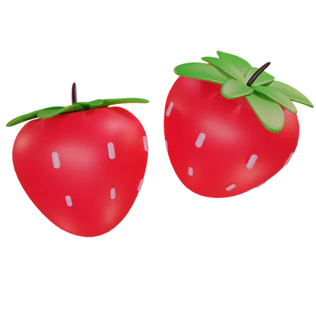 Strawberry  3D Icon