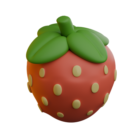 Strawberry  3D Icon